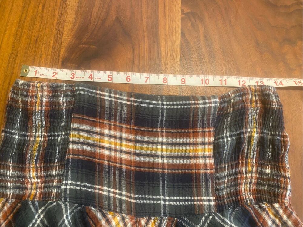 Natural Life Women’s Multicolor Plaid Asymmetrical Feelin' Alive Skirt Medium - Picture 2 of 5